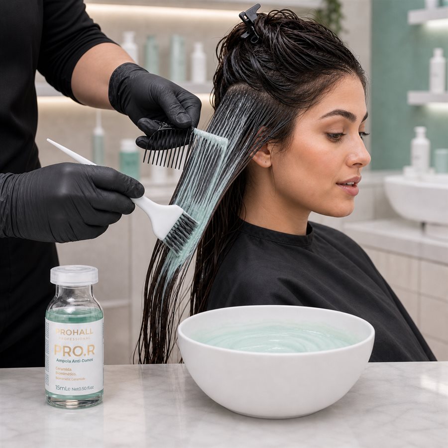 Pro R Shot: Apply to damp hair